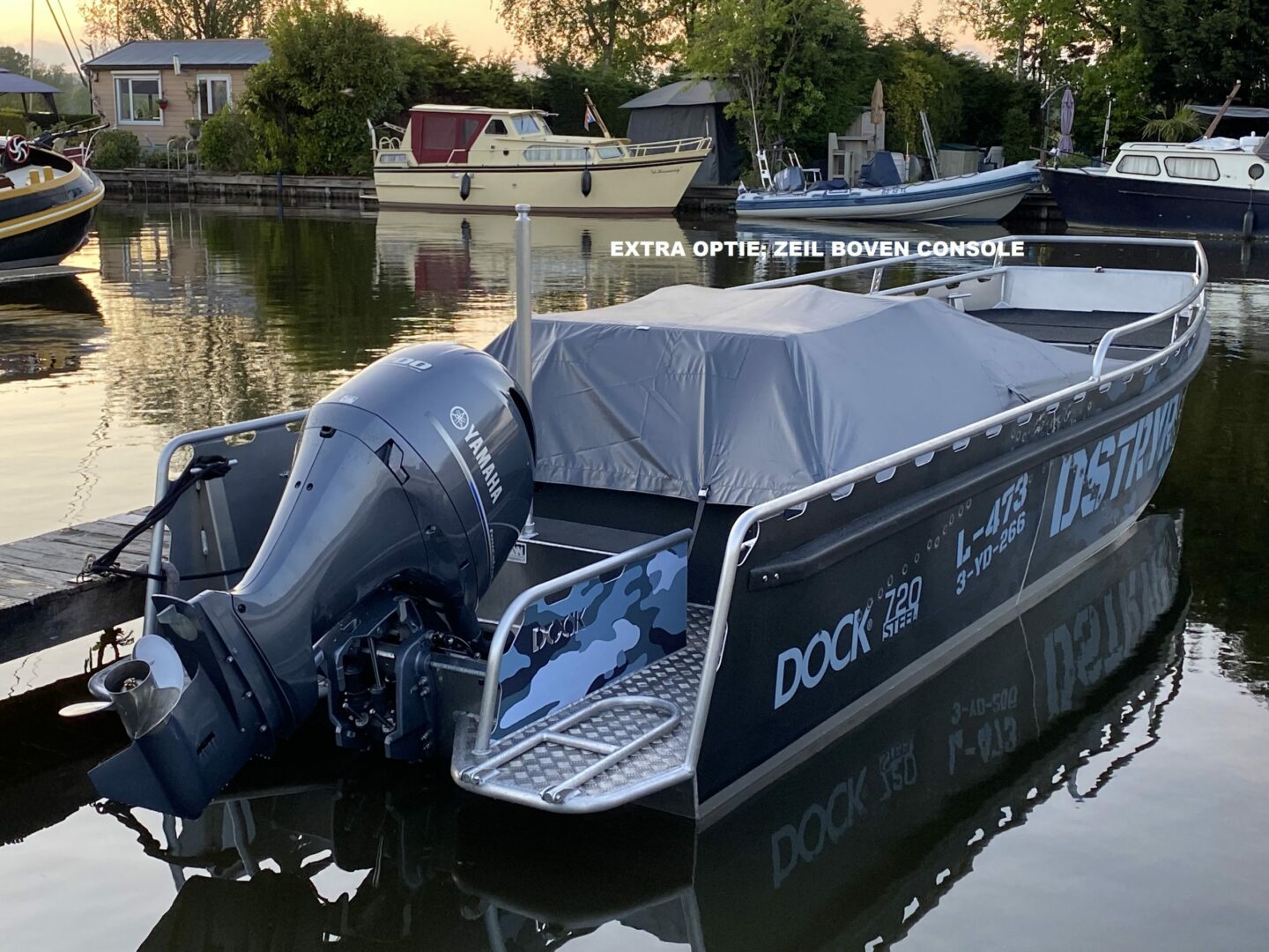 vertrouwen roze Raar 4.80 meter aluminium boot? DOCK 480 STEEL Heemhorst Watersport. Ook heel  erg geschikt als werkboot!
